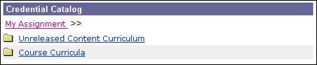 Credentialing Catalog