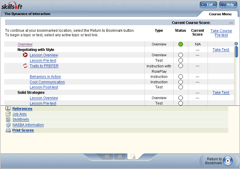 Resources tab
